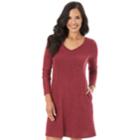 Women's Apt. 9&reg; Lace Up Swing Dress, Size: Large, Dark Red