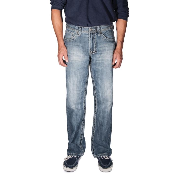 Men's Axe & Crown Double Duff Relaxed-fit Bootcut Jeans, Size: 36x34, Purple Oth