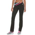 Women's Fila Sport&reg; Contrast Straight Leg Pants, Size: Small, Black