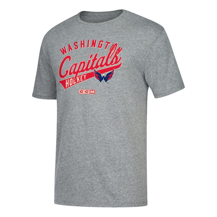 Men's Ccm Washington Capitals Strike First Tee, Size: Medium, Gray
