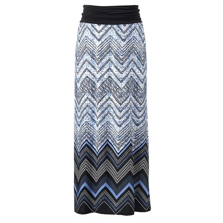 Women's Ab Studio Contrast Print Maxi Skirt, Size: Regular, Ovrfl Oth