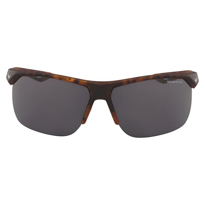 Men's Nike Trainer Semirimless Sport Wrap Sunglasses, Brown