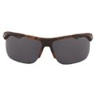 Men's Nike Trainer Semirimless Sport Wrap Sunglasses, Brown