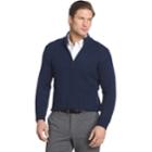 Big & Tall Van Heusen Regular-fit Cable-knit Quarter-zip Sweater, Men's, Size: 3xl Tall, Blue Other