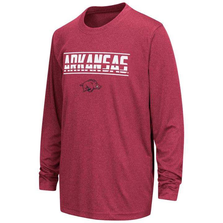 Boys 8-20 Arkansas Razorbacks Drone Tee, Size: Xl(20), Dark Red