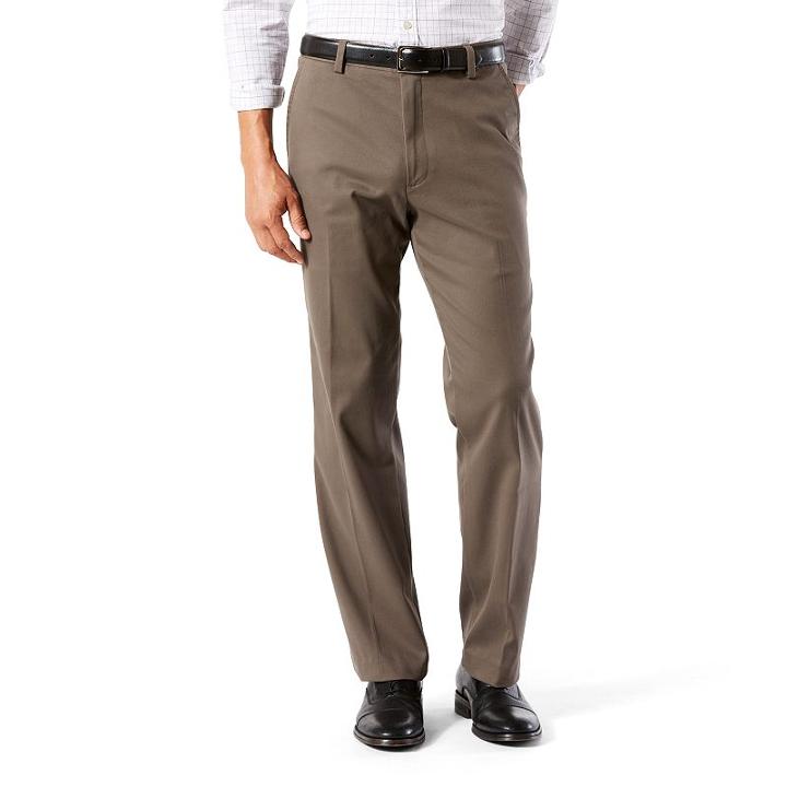 Men's Dockers&reg; Stretch Easy Khaki D3 Classic-fit Flat-front Pants, Size: 32x32, Med Brown
