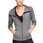 Women's Under Armour Tech Full Zip Jacket, Size: Large, Grey (charcoal)