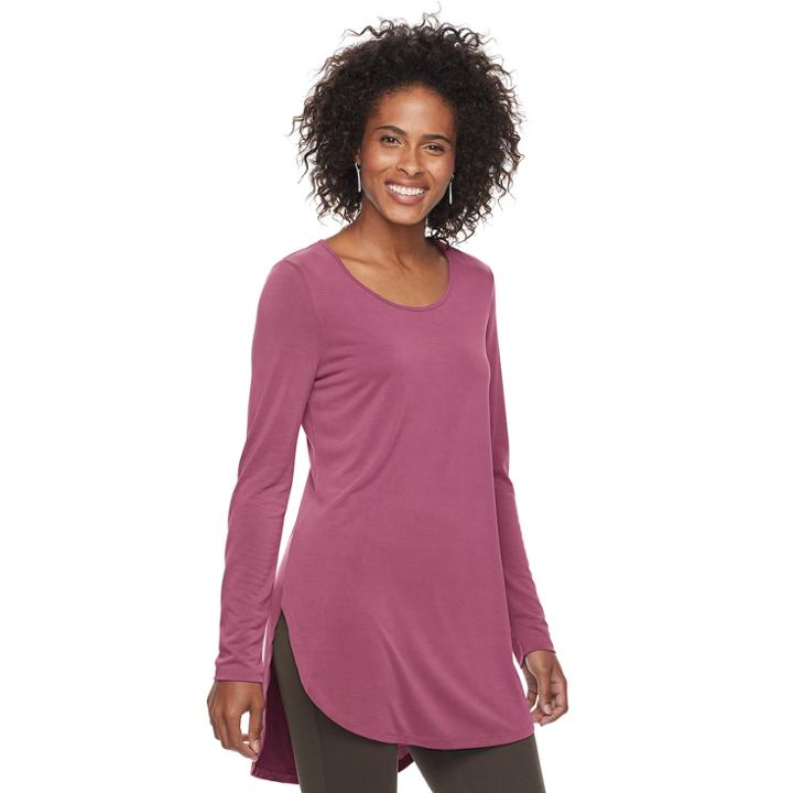 Women's Apt. 9&reg; Essential Tunic, Size: Xxl, Med Purple