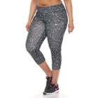 Plus Size Nike Dri-fit Essential Crop Capri Leggings, Women's, Size: 2xl, Grey (charcoal)