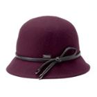 Betmar Christina Loop Trim Felt Cloche Hat, Women's, Red Other