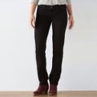 Women's Sonoma Goods For Life&trade; Curvy Fit Straight-leg Jeans, Size: 4 - Regular, Black