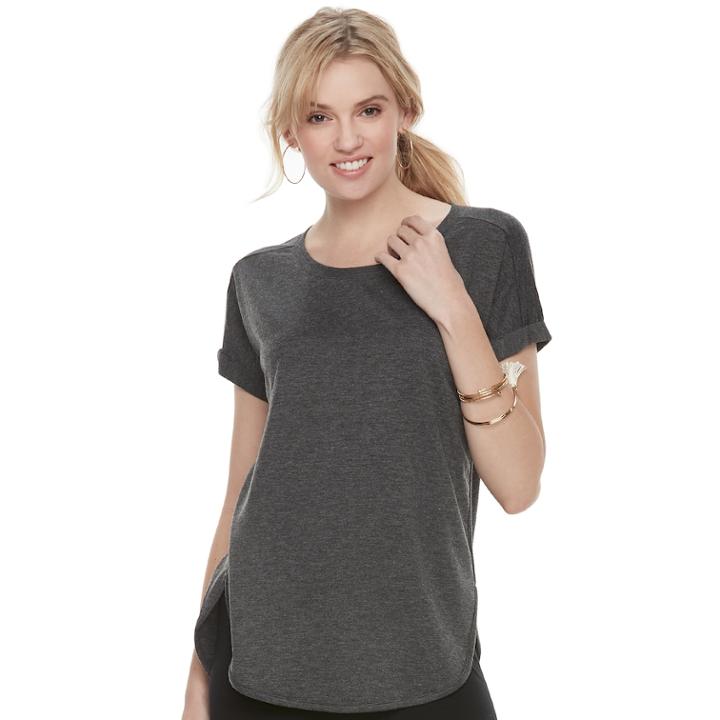 Women's Sonoma Goods For Life&trade; French Terry Tunic, Size: Xl, Grey (charcoal)