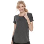 Women's Sonoma Goods For Life&trade; French Terry Tunic, Size: Xl, Grey (charcoal)
