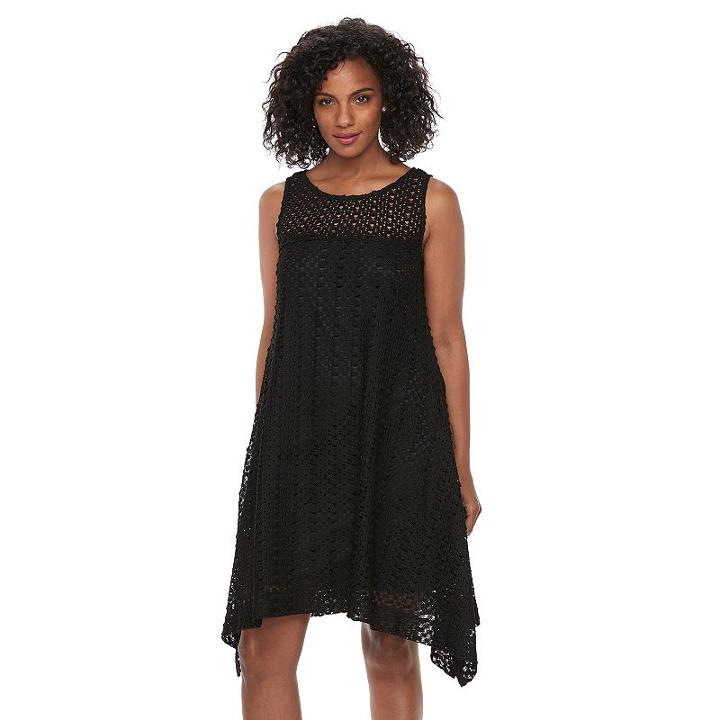 Women's Bethany Crochet Shift Dress, Size: Xl, Oxford