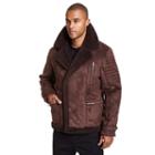 Men's Excelled Faux-shearling Jacket, Size: Xl, Brown