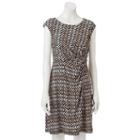 Petite Dana Buchman Twist-front Dress, Women's, Size: Xl Petite, Lt Beige