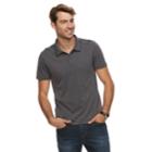 Men's Apt. 9&reg; Soft Touch Birdseye Pique Polo, Size: Medium, Black