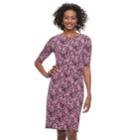 Women's Dana Buchman Faux-wrap Dress, Size: Small, Med Pink