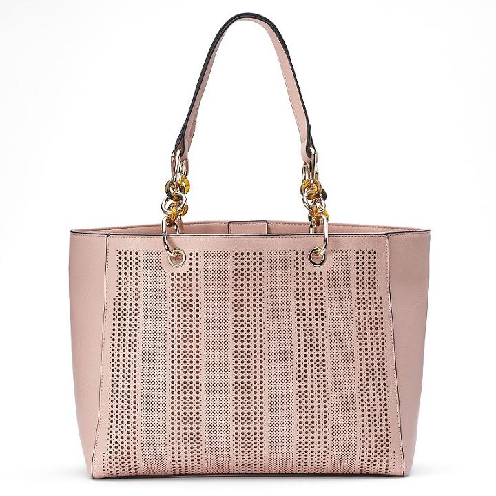 Apt. 9&reg; Jade Perforated Tote, Women's, Light Pink