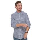 Men's Sonoma Goods For Life&trade; Modern-fit Stretch Poplin Button-down Shirt, Size: Large, Dark Blue
