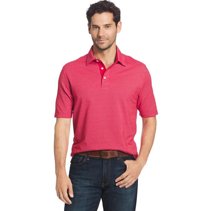 Big & Tall Arrow Solid Polo, Men's, Size: Xl Tall, Red Other