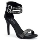 Candie's&reg; Women's Double-strap Dress High Heels, Girl's, Size: 6.5, Black