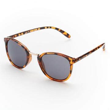 Fantas-eyes Tortoise Retro Round Sunglasses