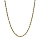 Lynx Stainless Steel Yellow Ion-plated Rope Chain Necklace - 24-in, Women's, Size: 24