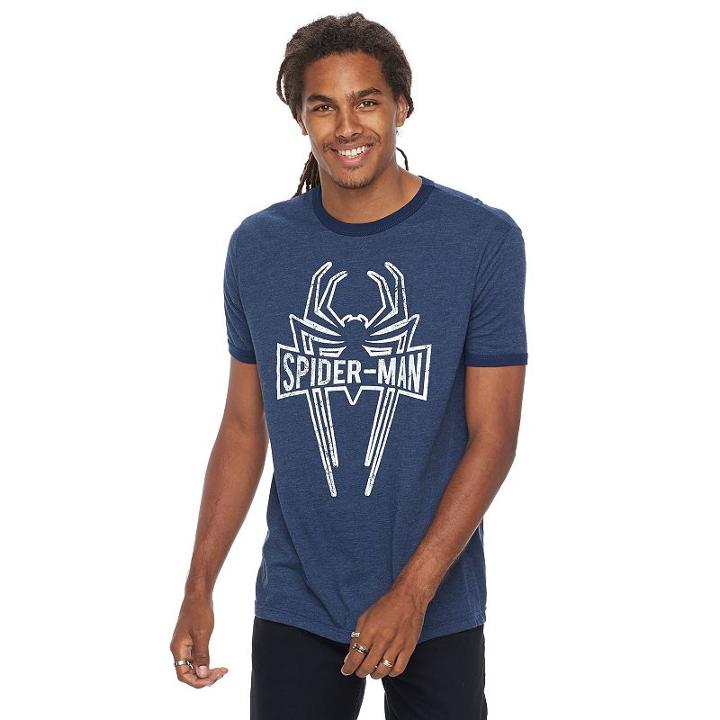 Men's Marvel Spider-man Spidey Icon Tee, Size: Xl, Blue Other