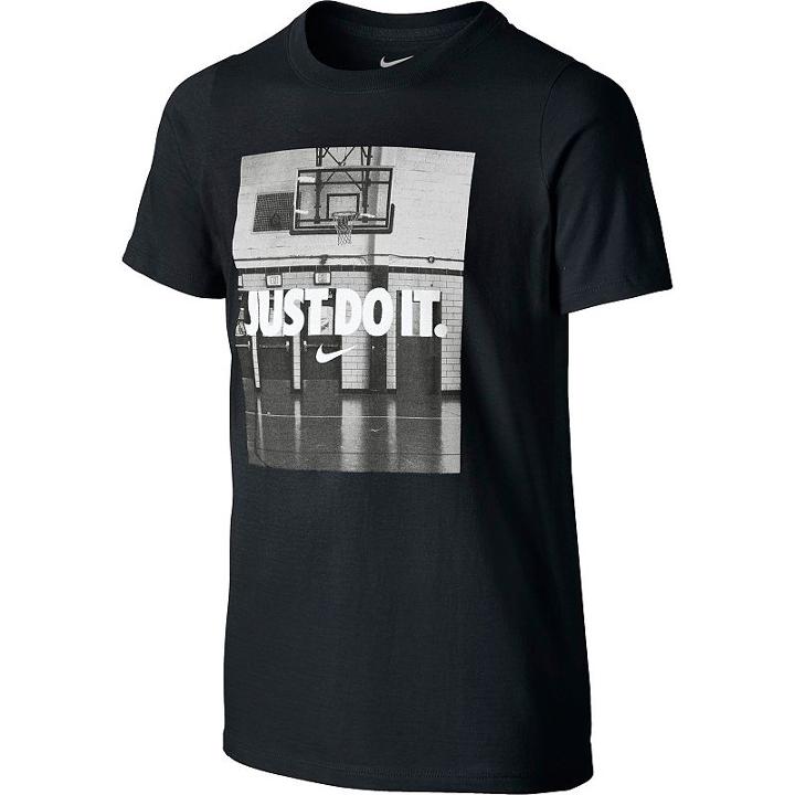 Boys 8-20 Nike Just Do It Tee, Boy's, Size: Medium, Grey (charcoal)