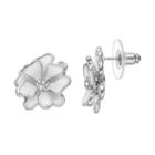 Flower Stud Earrings, Women's, White