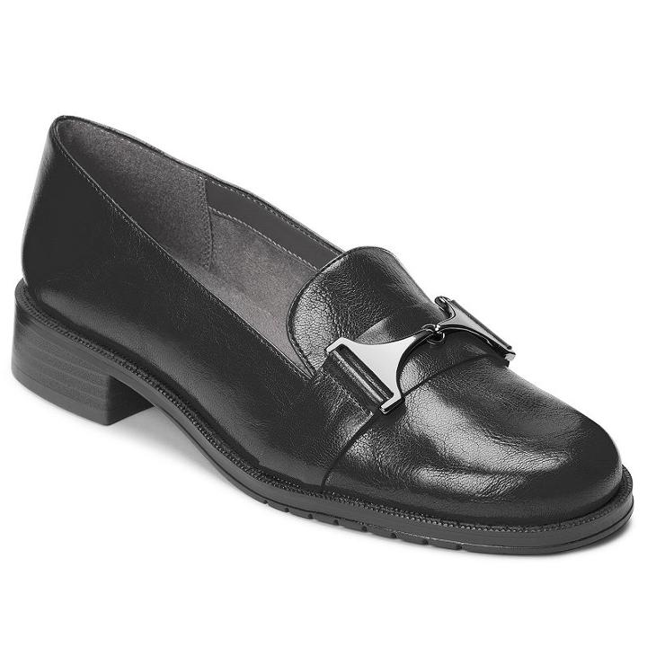 A2 By Aerosoles Sleigh Ride Women's Casual Loafers, Size: Medium (6), Black