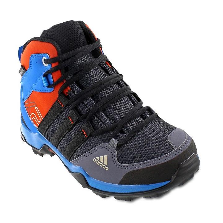 Adidas Outdoor Ax2 Mid Cp Kids' Waterproof Hiking Boots, Boy's, Size: 5, Blue