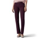 Women's Lee Secretly Shapes Regular Fit Straight-leg Jeans, Size: 12 Short, Drk Purple