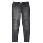 Girls Plus Size So&reg; High-rise Moto Jeggings, Size: 12 1/2, Black