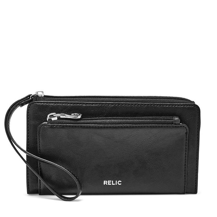 Relic Heidi Checkbook Wallet, Women's, Black