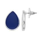 Blue Nickel Free Teardrop Earrings, Women's, Navy