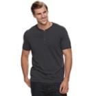Big & Tall Sonoma Goods For Life&trade; Supersoft Stretch Henley, Men's, Size: L Tall, Grey