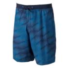 Men's Speedo Crosswise Geometric 4-way Stretch Board Shorts, Size: 36, Blue (navy)