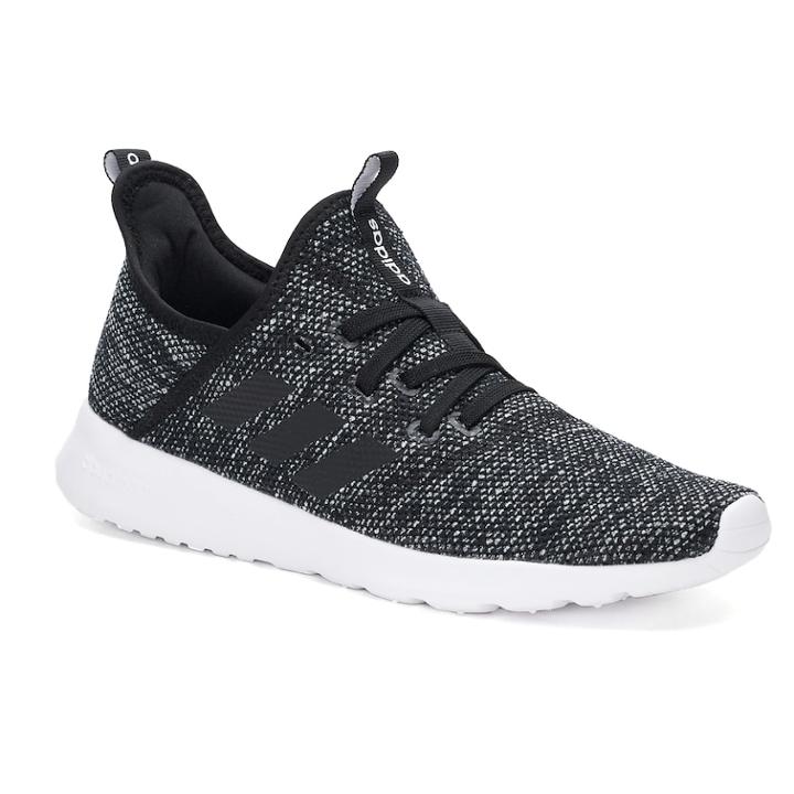 Adidas Neo Cloudfoam Pure Women's Sneakers, Size: 7.5, Black