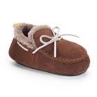 Baby Boy Skidders Faux-fur Lined Slippers, Size: 24 Months, Brown