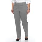 Plus Size Apt. 9&reg; Straight-leg Pants, Women's, Size: 20 W, Grey