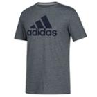 Men's Adidas Flag Logo Tee, Size: Large, Med Grey