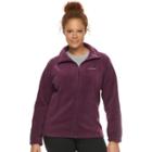 Plus Size Columbia Three Lakes Fleece Jacket, Women's, Size: 1xl, Purple Oth