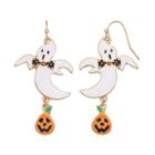 Ghost & Jack-o'-lantern Drop Earrings, Women's, Multicolor
