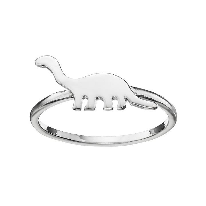 Lc Lauren Conrad Dinosaur Silhouette Ring, Women's, Size: 7, Silver