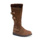 Muk Luks Nora Women's Water-resistant Boots, Girl's, Size: 6, Brown