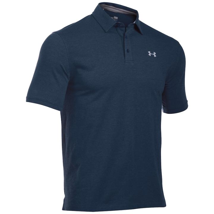 Men's Under Armour Charged Cotton Scramble Golf Polo, Size: Xxl, Dark Blue