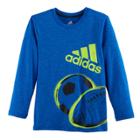 Boys 4-7x Adidas Soccer & Football Graphic Tee, Size: 5, Brt Blue