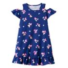 Girls 4-10 Jumping Beans&reg; Ruffled Cold-shoulder Dress, Girl's, Size: 7, Purple